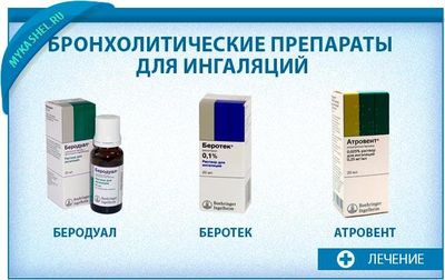Бронхолитики для ингаляций при влажном кашле