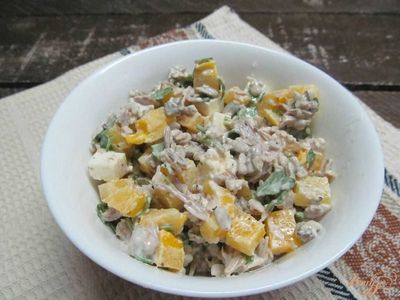 Салат из мяса индейки