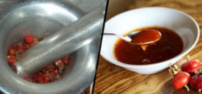 приготовление сиропа из шиповника