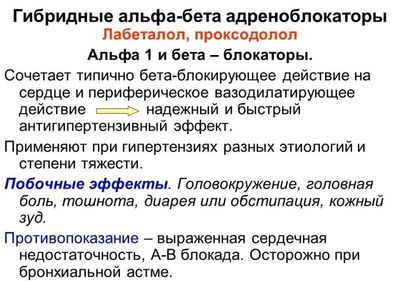 Гибридные адреноблокаторы