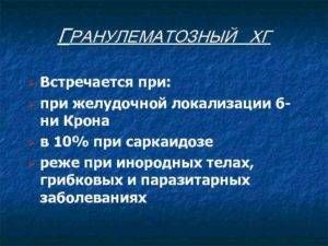 Гранулематозный гастрит симптомы