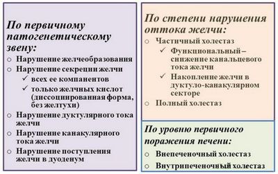 Классификация холестаза