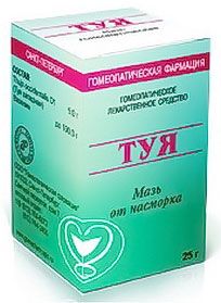 Мазь Туя от насморка