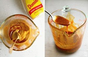 Смесь горчицы и мёда