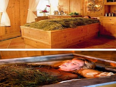 Ванна с сеном