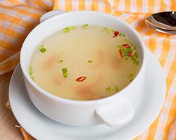 бульон с горошком
